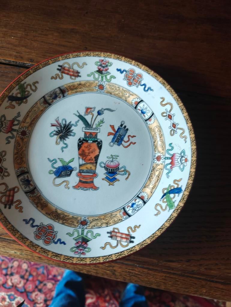 Keramiek Potiche  borden 2 stuks, Antiquités & Art, Enlèvement ou Envoi