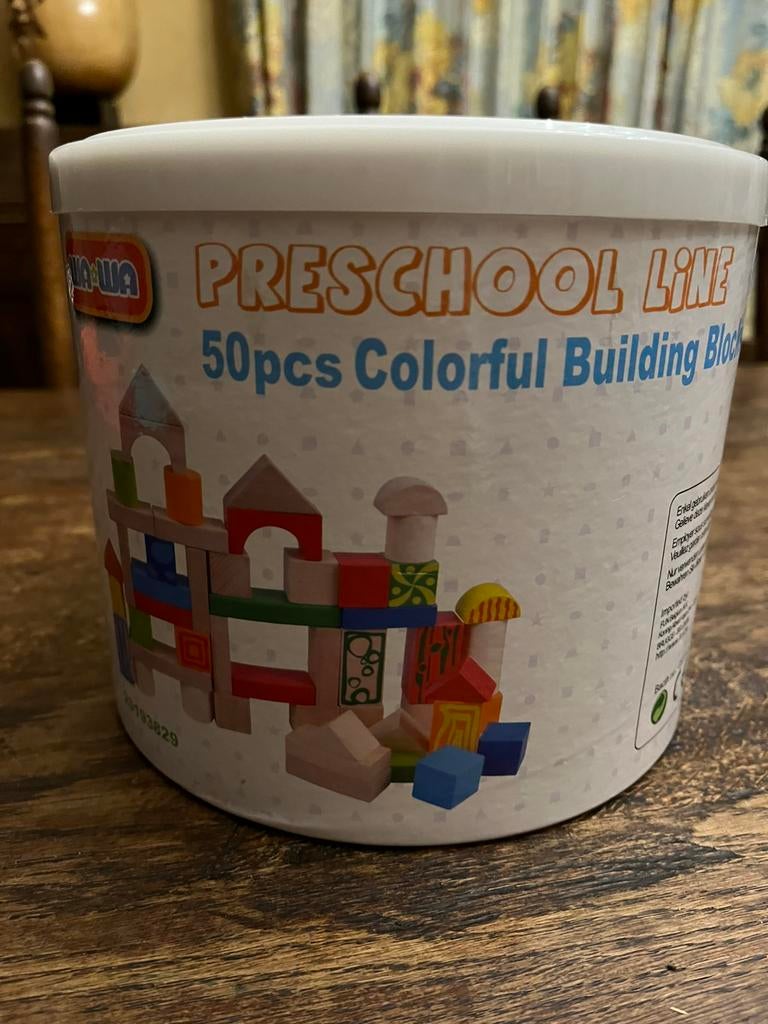 Leuke ronde blokkendoos, Ophalen, Zo goed als nieuw