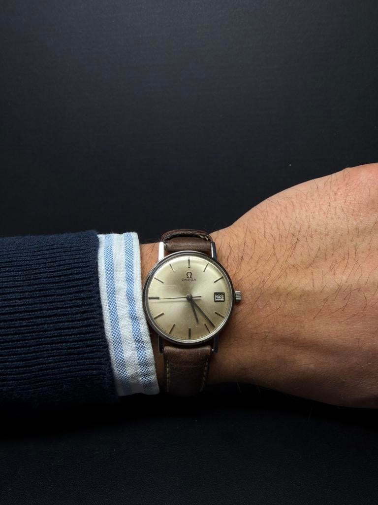 Montre Omega vintage années 1960 – calibre 610 mécanique, Enlèvement ou Envoi, Acier, 1960 ou plus tard, Omega