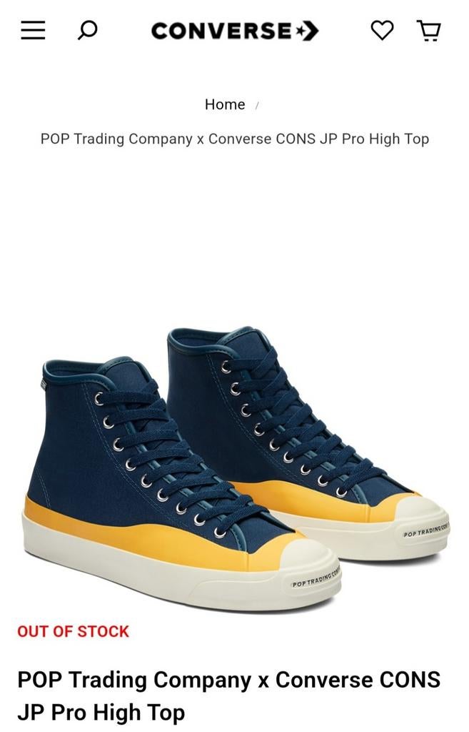 Converse Jack Purcell PopTrading sneakers.NIEUW.Maat 42,5, Ophalen of Verzenden