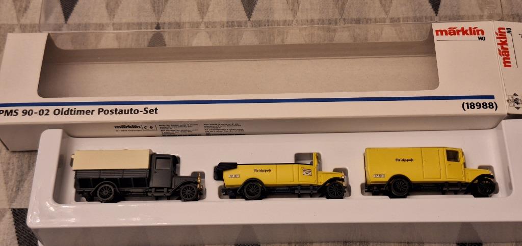 Märklin HO 18988 Oldtimer Postauto Set, Enlèvement ou Envoi, Comme neuf, Bus ou Camion, Autres marques
