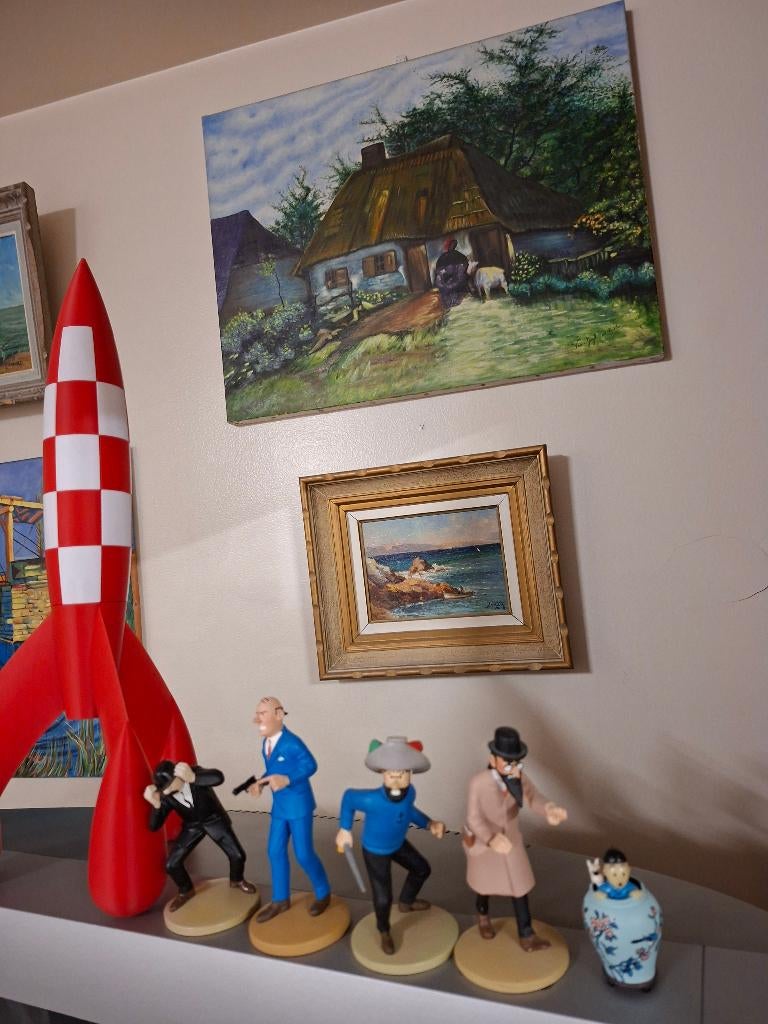 4 figurines Hergé Moulinsart du Secret de la Licorne, Collections, Enlèvement ou Envoi, Neuf, Autres types