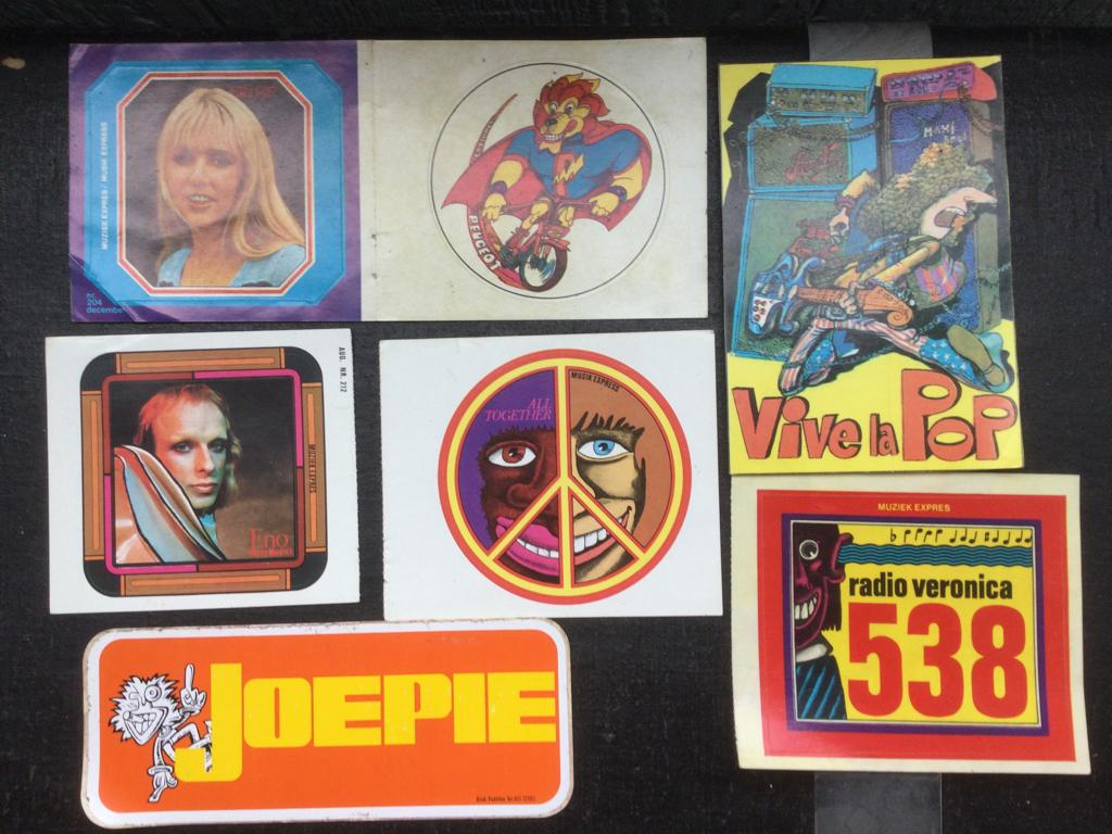 Vintage stickers Joepie Radio Verona, Ophalen of Verzenden, Film, Tv of Omroep