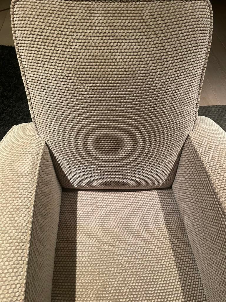 2 art deco stoelen in beige kleur, Maison & Meubles, Fauteuils, Moins de 75 cm, Enlèvement, Utilisé, 50 à 75 cm