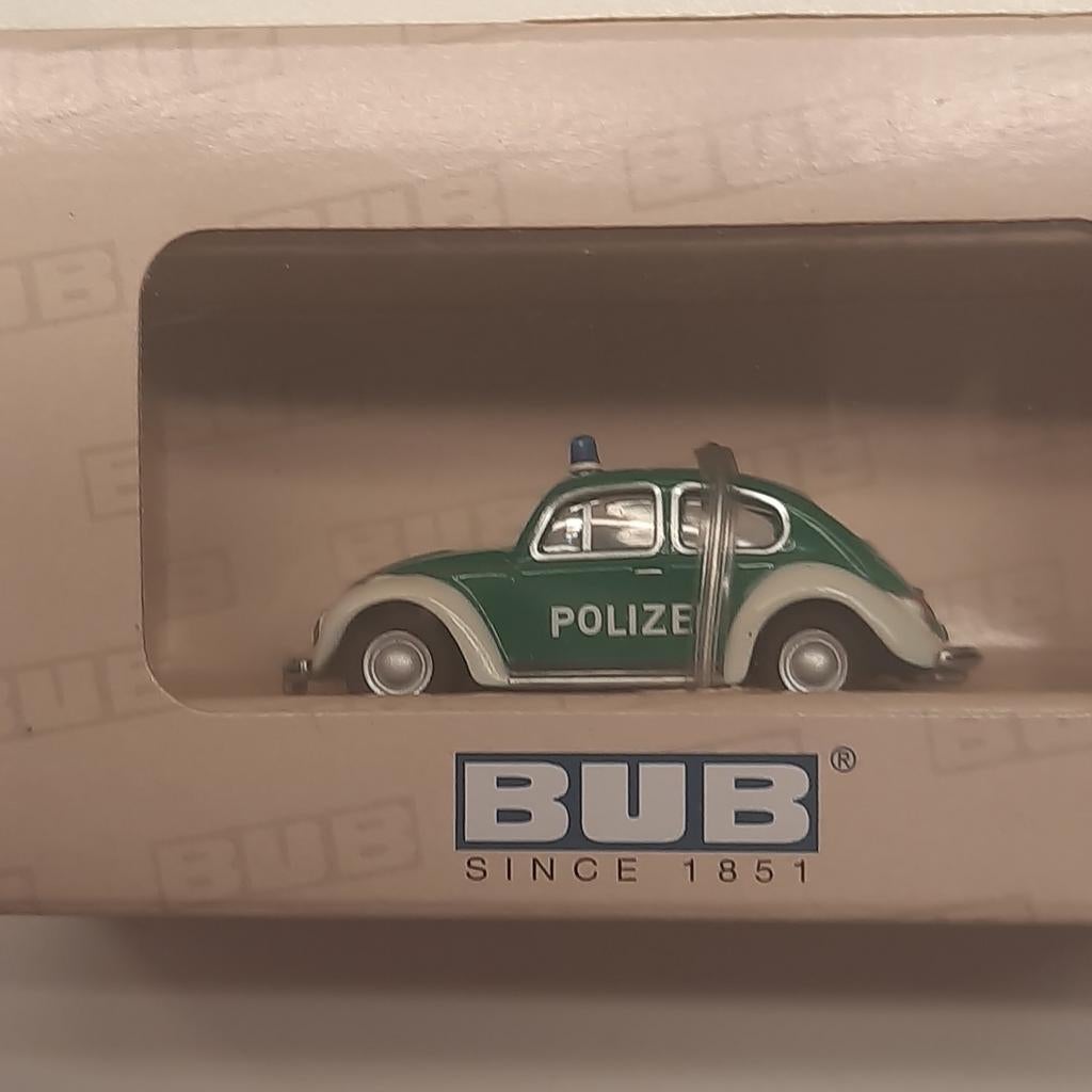 BUB 1/87 N 09501 : VW LEVER 1302 Polizei*LTD.Ed.1000*MIB*, Hobby & Loisirs créatifs, Voitures miniatures | 1:87, Neuf, Voiture