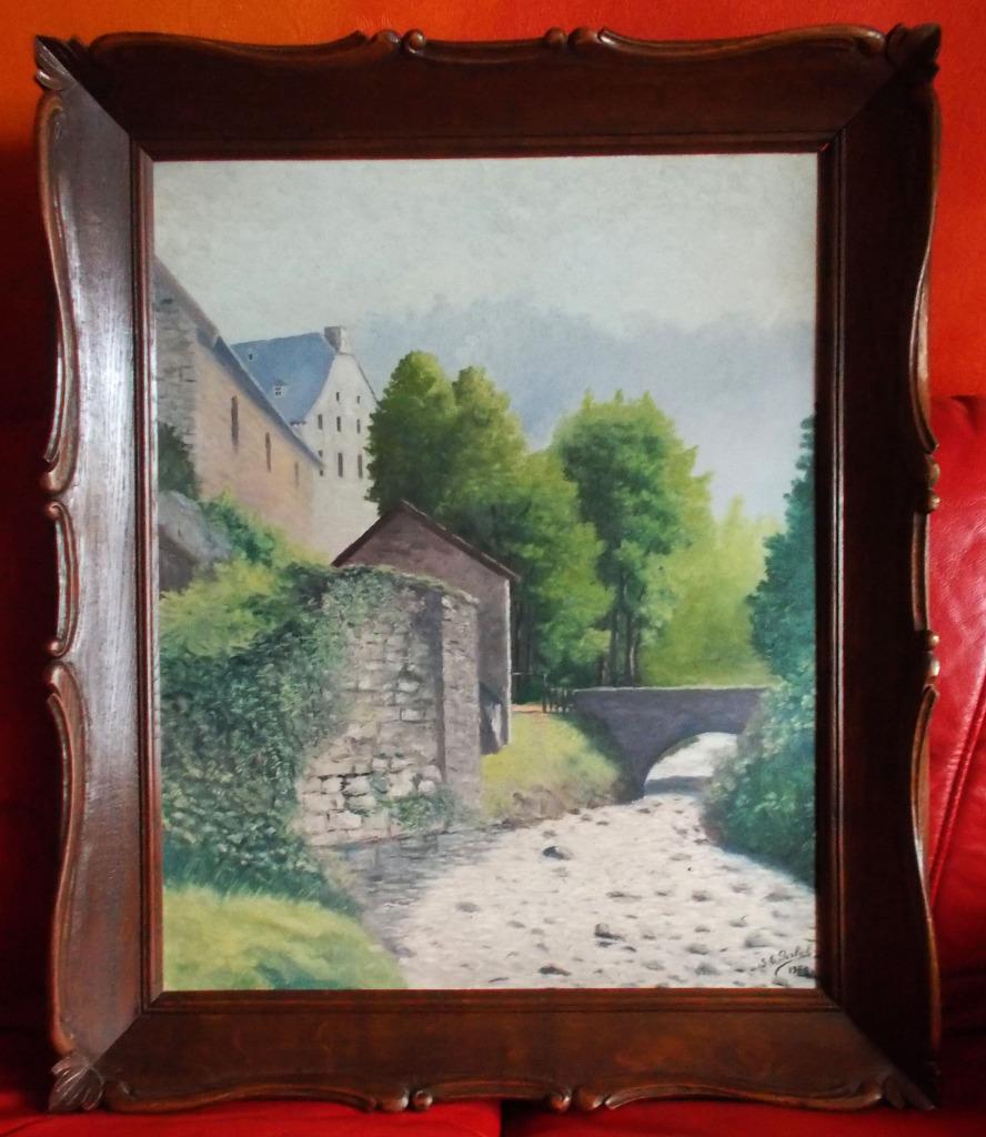 PEINTURE SUR TOILE avec cadre, Antiquités & Art, Enlèvement ou Envoi