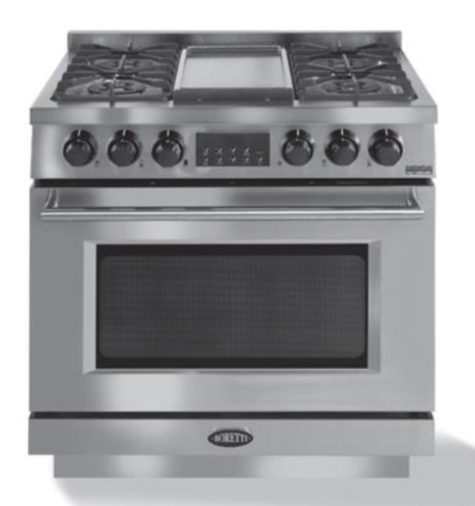 🔥Luxe Fornuis Boretti Imperatore 90cm RVS 1 oven NIEUW, Elektronische apparatuur, Fornuizen, 60 cm of meer, Ophalen of Verzenden