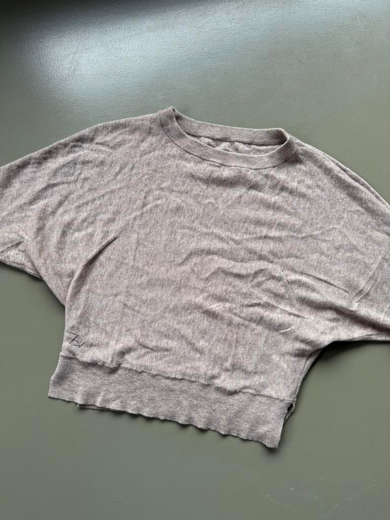 Weinig gedr wol/cashmere trui Zadig & Voltaire, Verzenden, Maat 36 (S), Beige