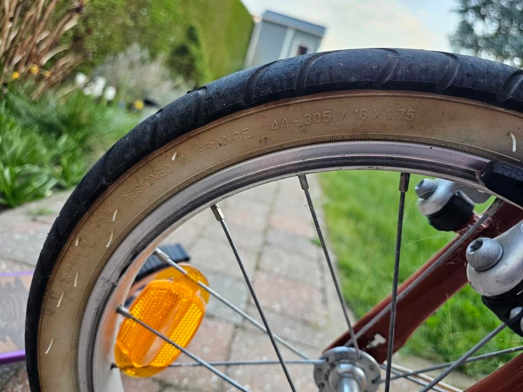 Kinder fiets mat 16 inch met rijopleidingsbar goed onderhoud, Ophalen