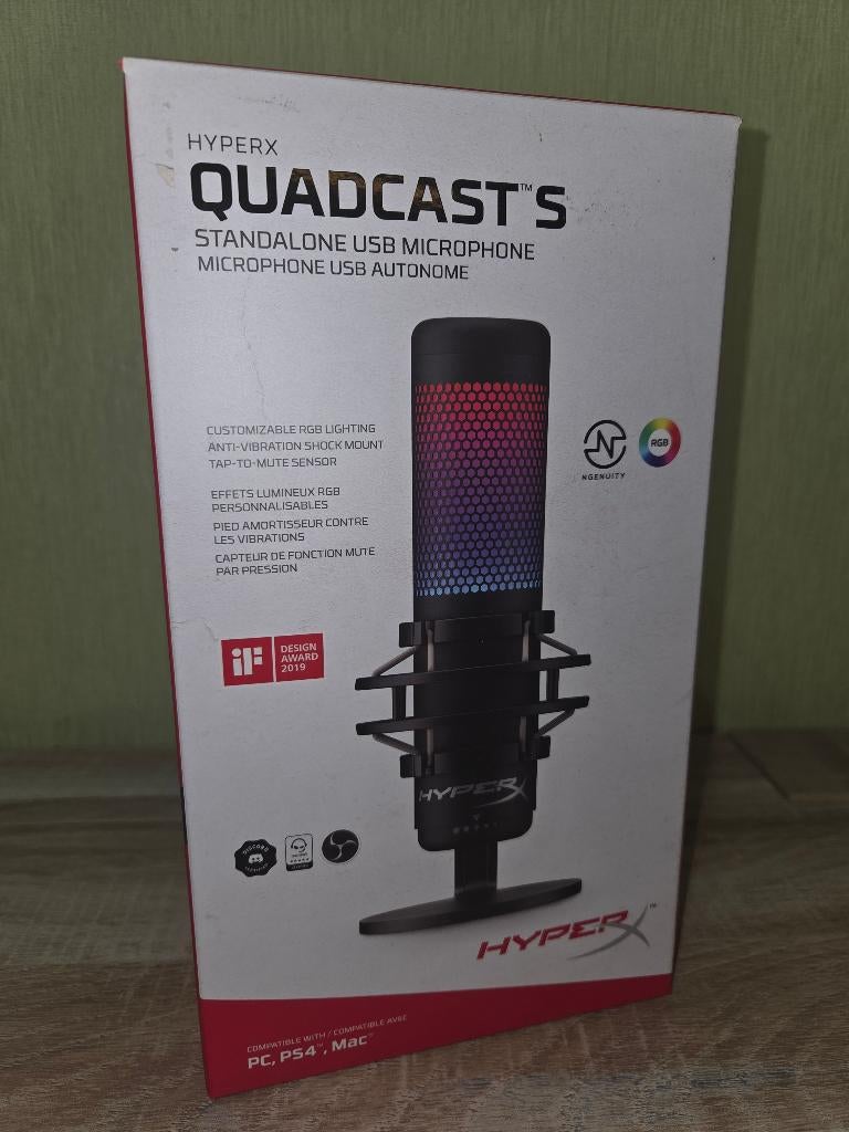 HyperX QuadCast S, Ophalen, Gebruikt