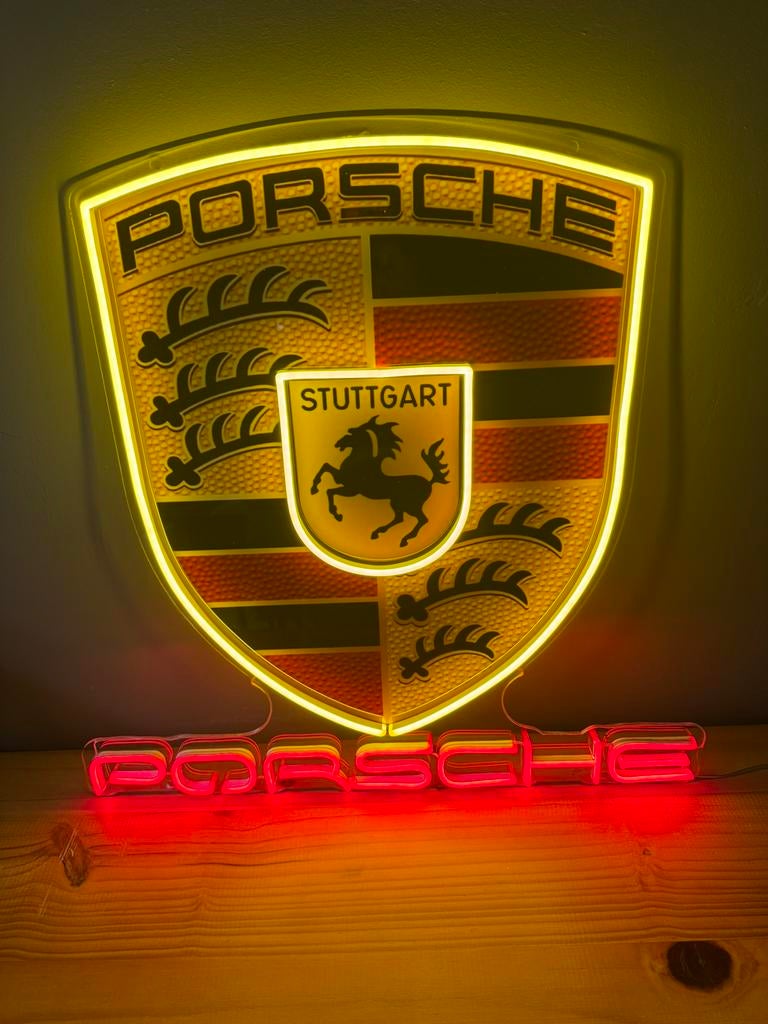 Porsche verlicht bord, Verzamelen, Ophalen of Verzenden, Zo goed als nieuw