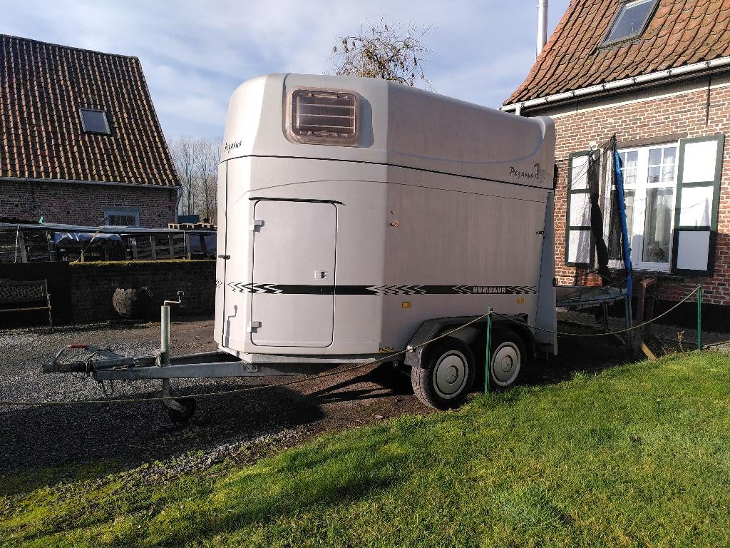 Paardentrailer Humbaur Pegasus, Enlèvement, Comme neuf, Polyester, Remorque 2 chevaux