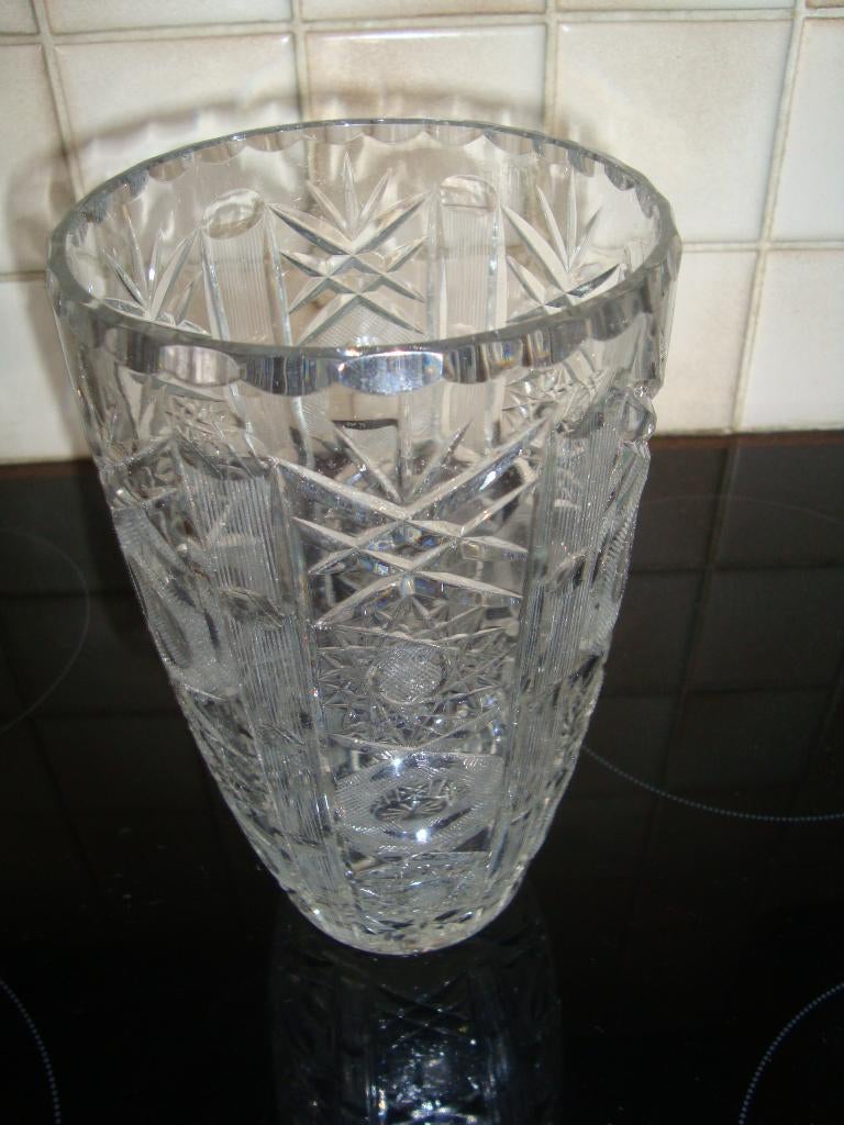 Kristallen vaas., Antiek en Kunst, Antiek | Vazen, Ophalen