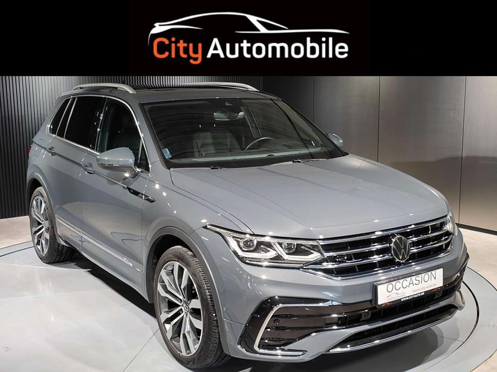 Volkswagen Tiguan 2.0 TDI R LINE GPS CARPLAY CAMERA TOIT PAN, Cuir, Argent ou Gris, Achat, 1968 cm³