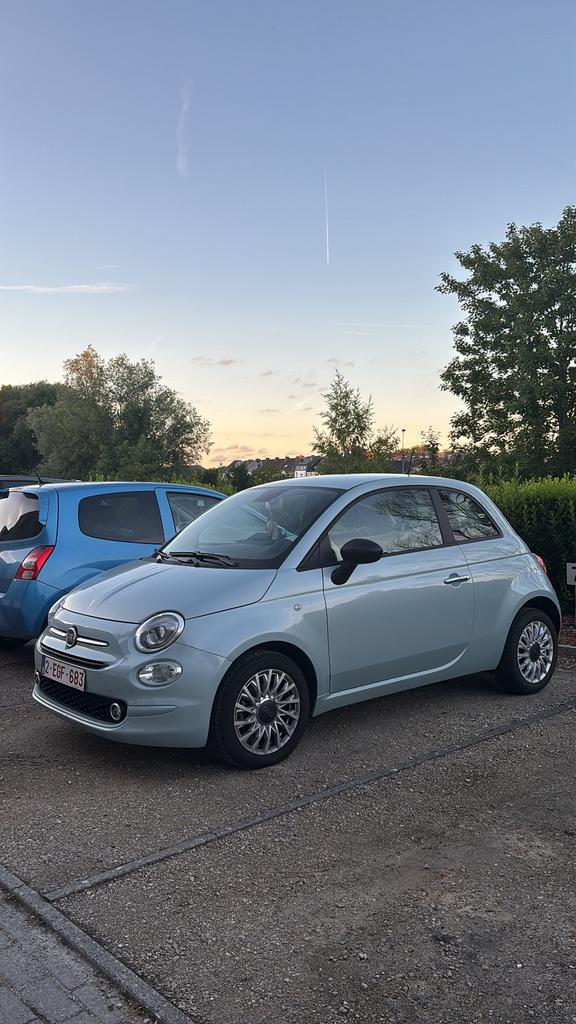 Fiat 500 1.0 MHEV, Voorwielaandrijving, 4 zetels, Stof, Blauw