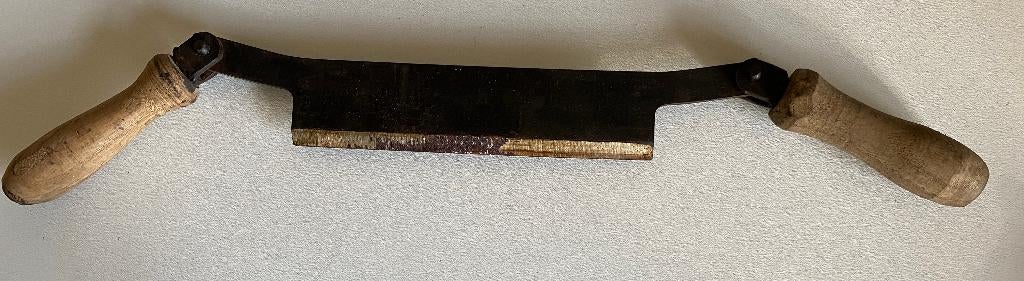 Antique Couteau à deux mains / plane/ grattoir., Antiquités & Art, Antiquités | Outils & Instruments, Enlèvement ou Envoi
