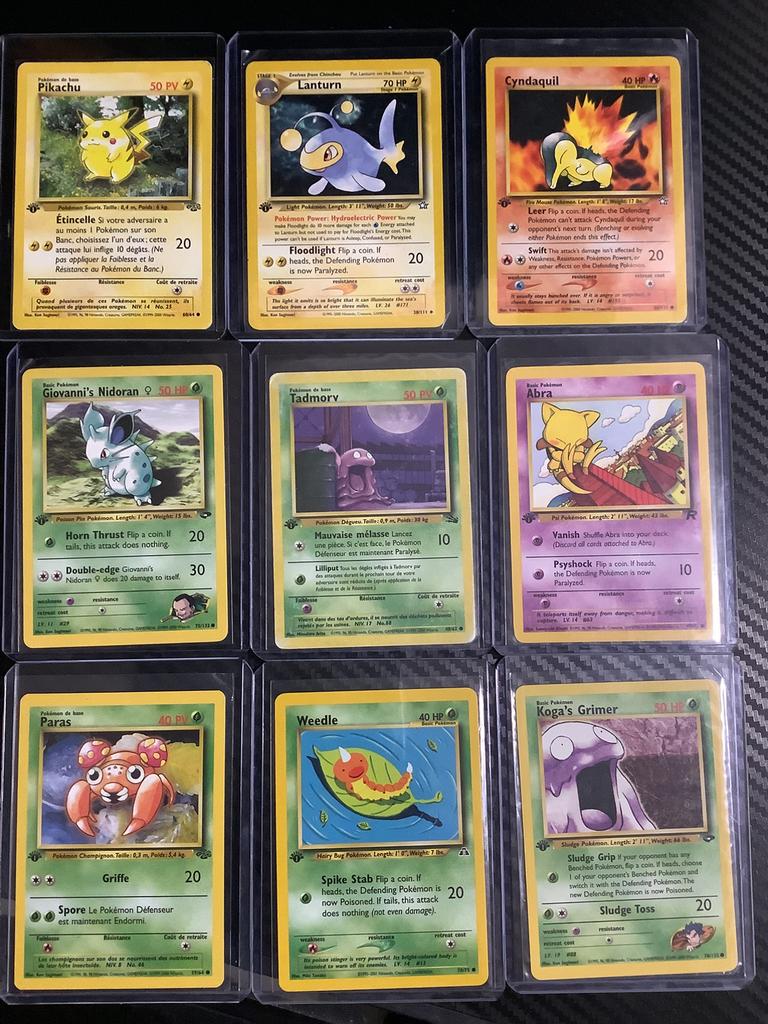 40 carte Pokémon 1 édition limitée, Ophalen, Zo goed als nieuw