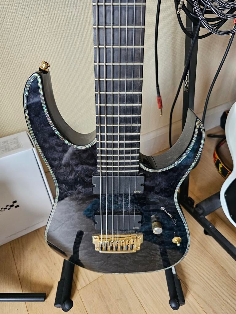 Ibanez RGIX27FEQM 7-snarige gitaar met EMG elementen, Muziek en Instrumenten, Ophalen, Ibanez