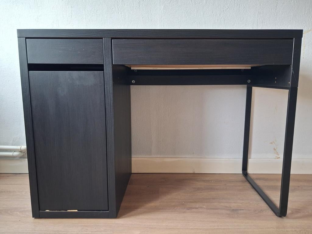 Burea Ikea MICKE zwartbruin, Ophalen, Gebruikt