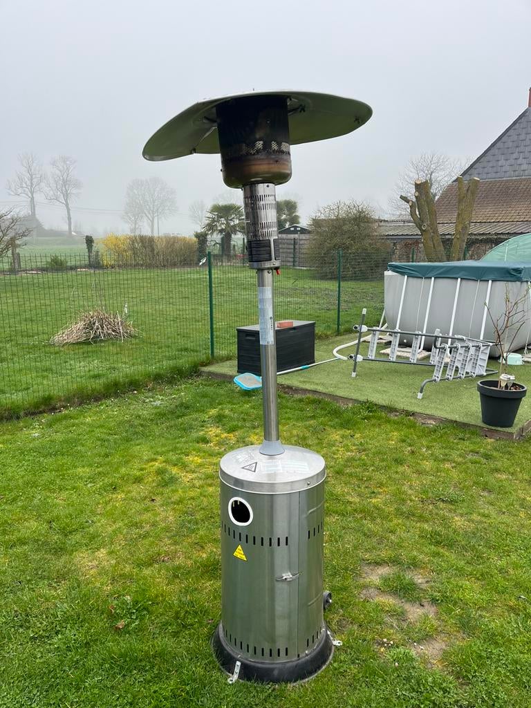 Chauffe terrasse au gaz, Enlèvement, Utilisé, Gaz, Parasol