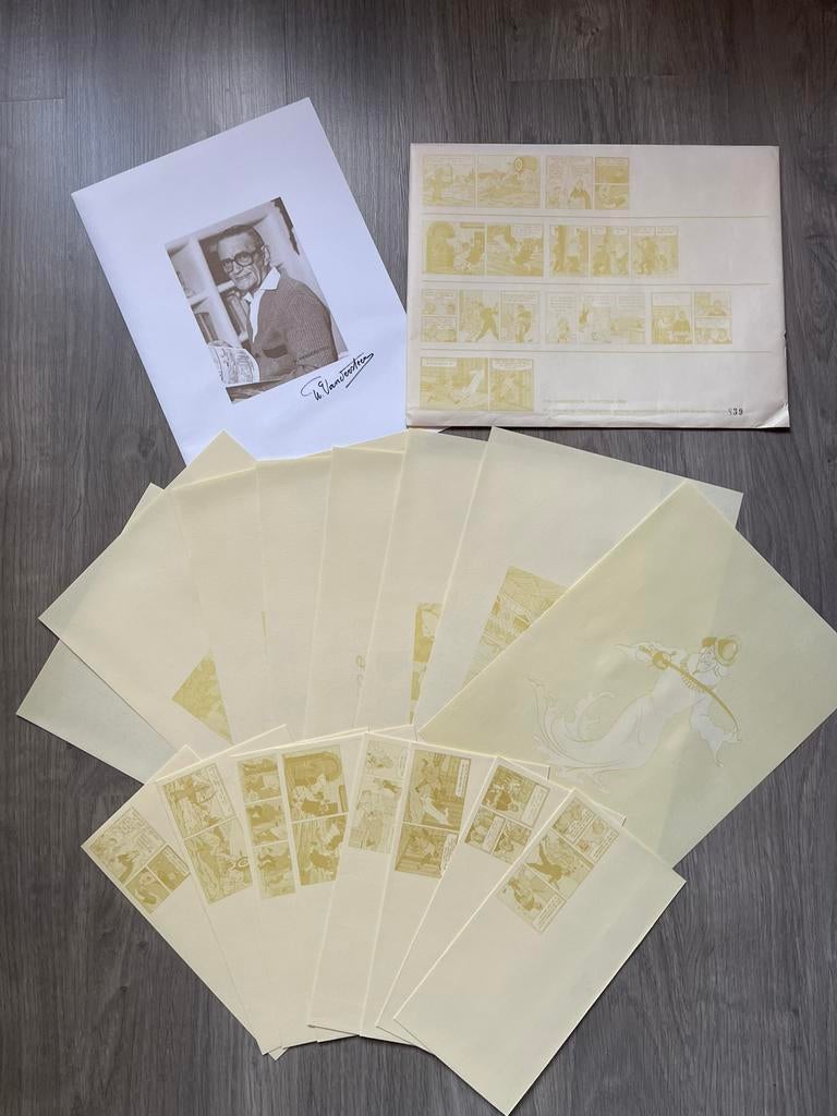 Willy vandersteen gesigneerd envelop briefpapier, Enlèvement ou Envoi, Bob et Bobette, Comme neuf, Ustensile