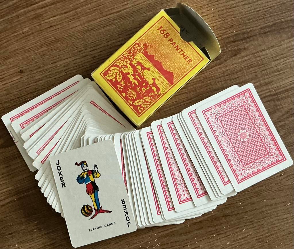 Oud kaartspel 168 PANTHER PLAYING CARDS, Verzamelen, Ophalen of Verzenden, Zo goed als nieuw, Speelkaart(en)