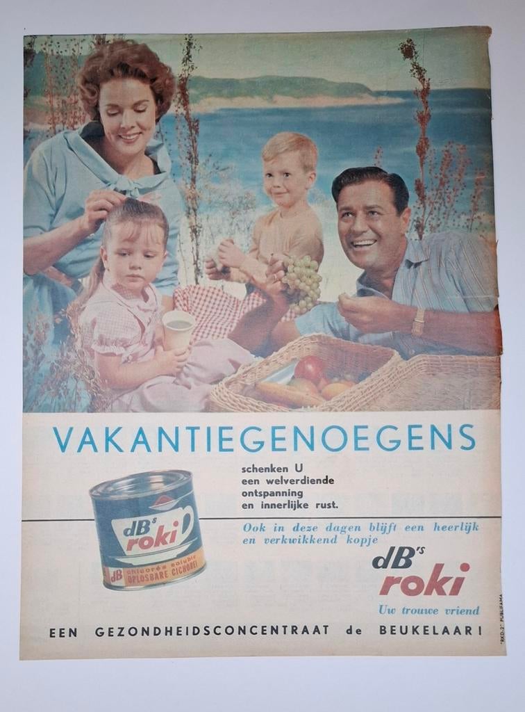 Chicorée Reclame 1961 De Beukelaar Roki, Collections, Enlèvement ou Envoi
