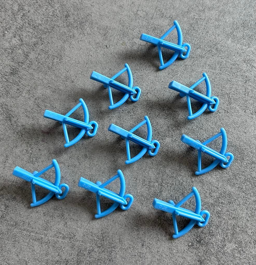Arbalète Lego bleu moyen (9x), Envoi, Comme neuf, Briques en vrac, Lego