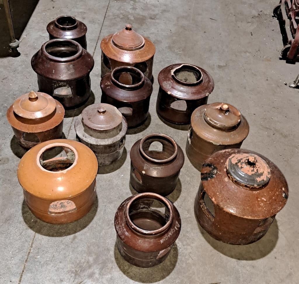 Potten oude stenen duivenpotten decoratie, Ophalen