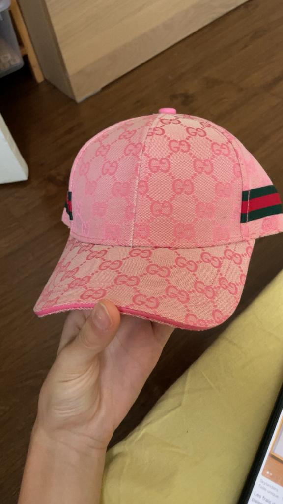 Gucci roze pet, Verzenden, Zo goed als nieuw, One size fits all, Pet