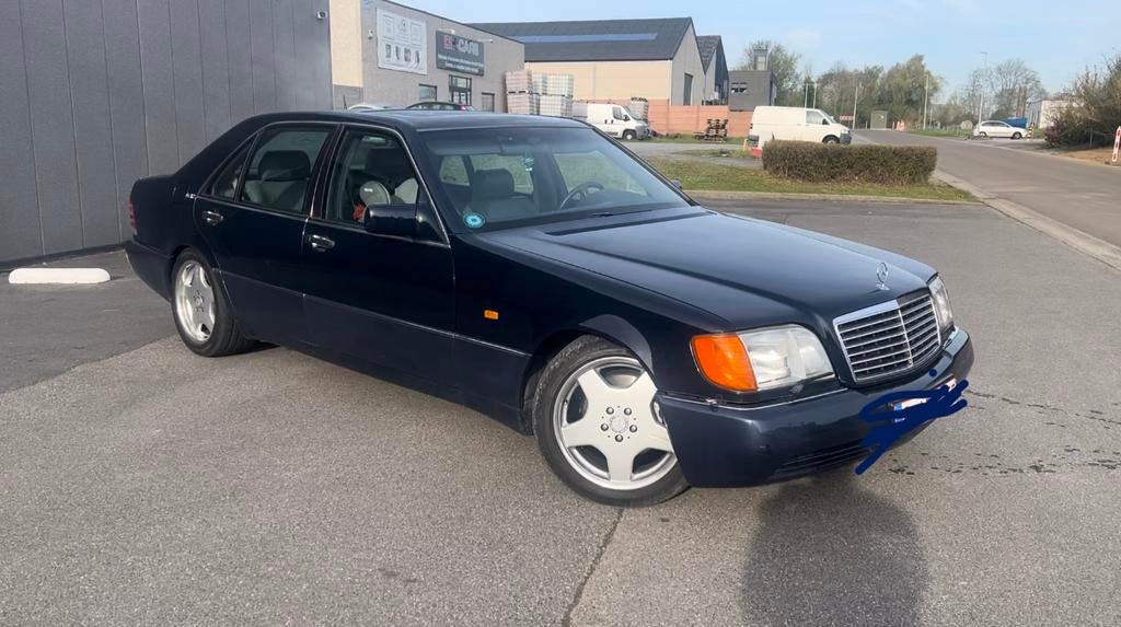 Mercedes 600SEL W140 full options, Auto's, Mercedes-Benz, 4 deurs, Achterwielaandrijving, Blauw, Leder