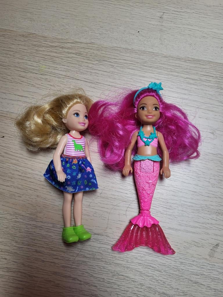 Barbie Chelsea zeemeermin en gewoon popje, Kinderen en Baby's, Speelgoed | Poppen, Ophalen, Barbie