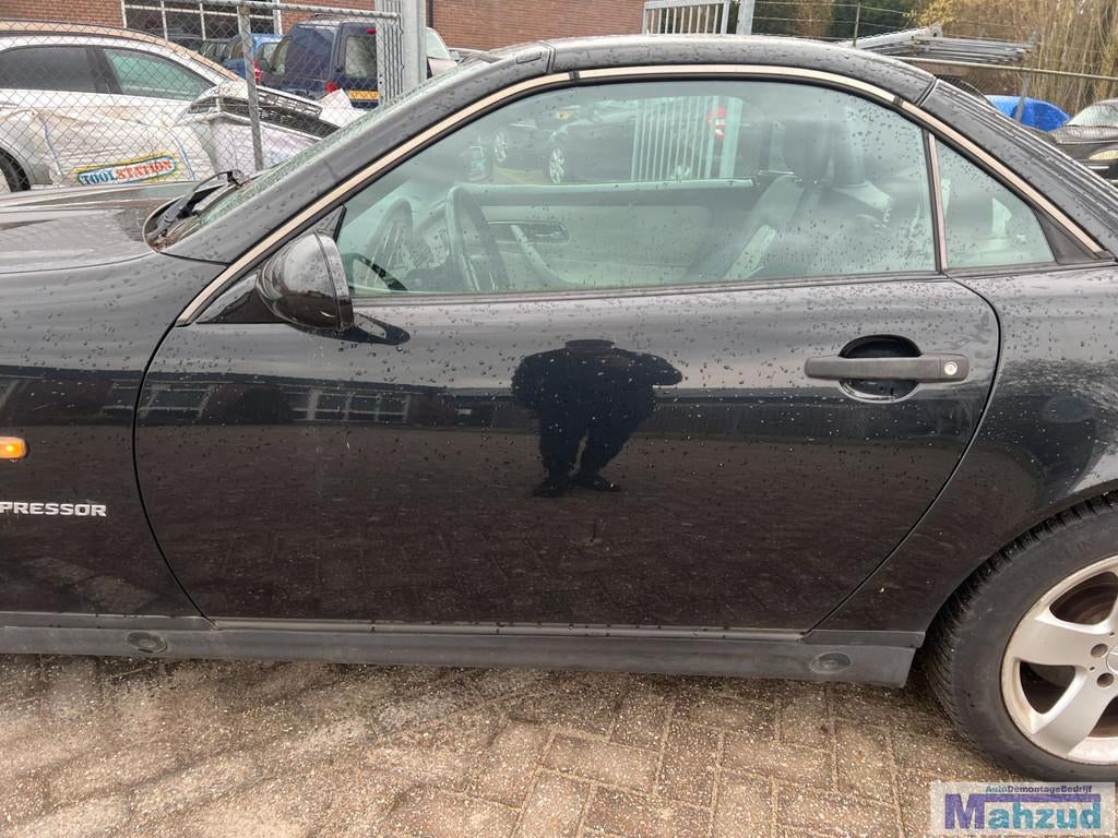 MERCEDES SLK R170 Zwart 197 Links deur 1999-2000, Auto-onderdelen, Gebruikt, Mercedes-Benz AG, Deur, Mercedes-Benz