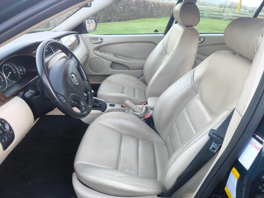 Jaguar X type, 2 L Benzine, V6, V6, 115 kW, 150 pk, 123k, Auto's, Beige, Bedrijf, 5 deurs, Onderhoudsboekje