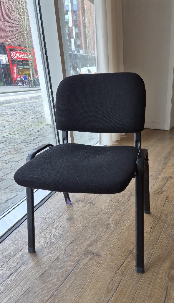 24 Stoffe Stoelen VidaXL - Gebruikte Staat, Huis en Inrichting, Ophalen, Gebruikt, Zwart, Stof