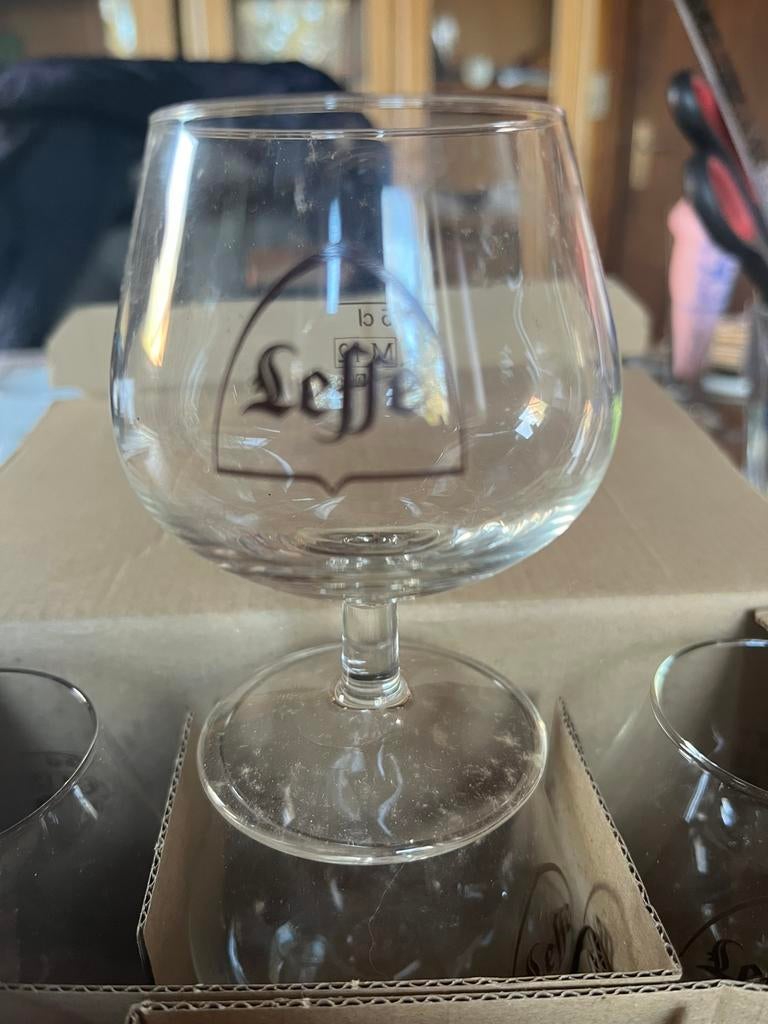 Verre leffe 7,5cl boite de 5 pièces, Collections, Enlèvement ou Envoi, Comme neuf