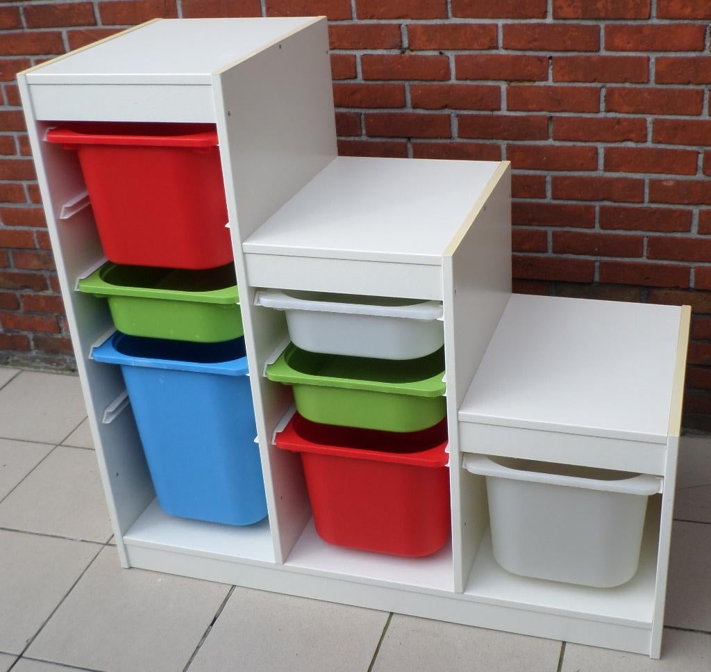 Ikea Trofast trappenkast incl bakken, Ophalen, Zo goed als nieuw, Kast, Opstaande rand