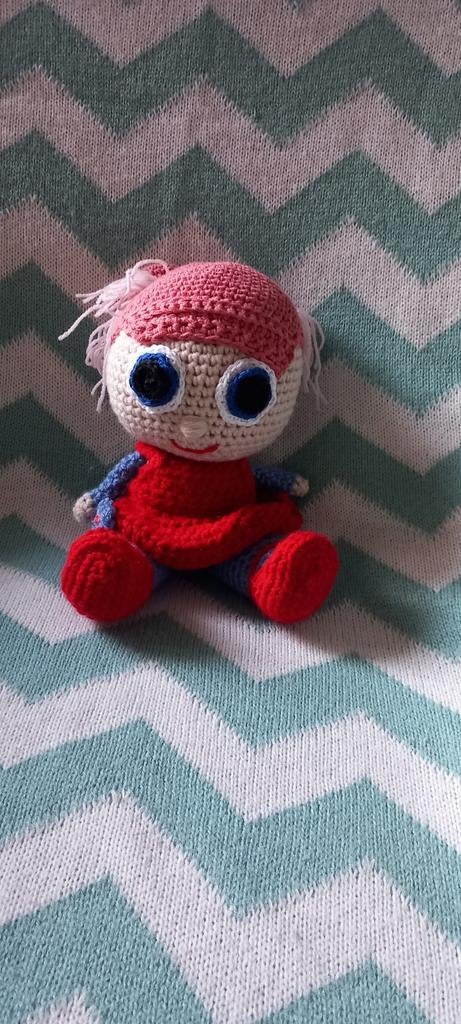 Schattig popje - gehaakt - nieuw, Ophalen of Verzenden