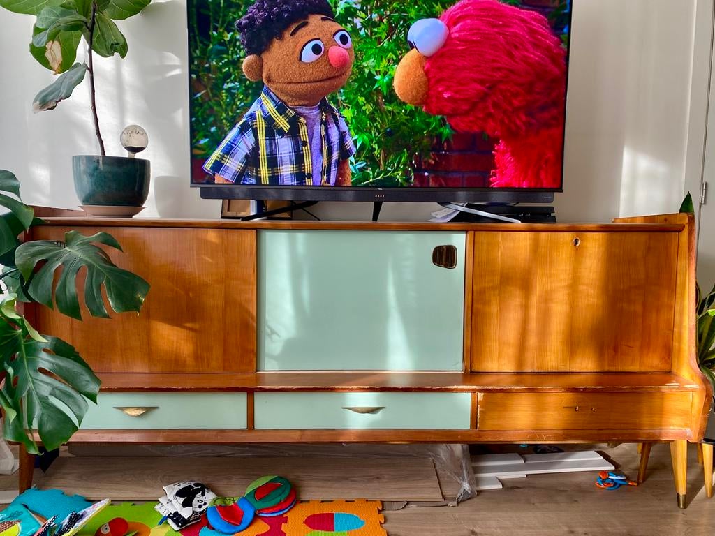 Vintage kast uit de jaren 60, Ophalen, Gebruikt, 200 cm of meer, 150 tot 200 cm