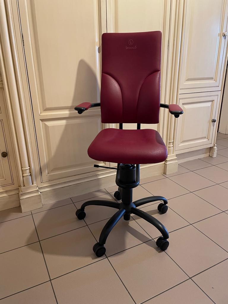 Chaise de bureau Spinalis, Rouge, Comme neuf, Enlèvement, Chaise de bureau