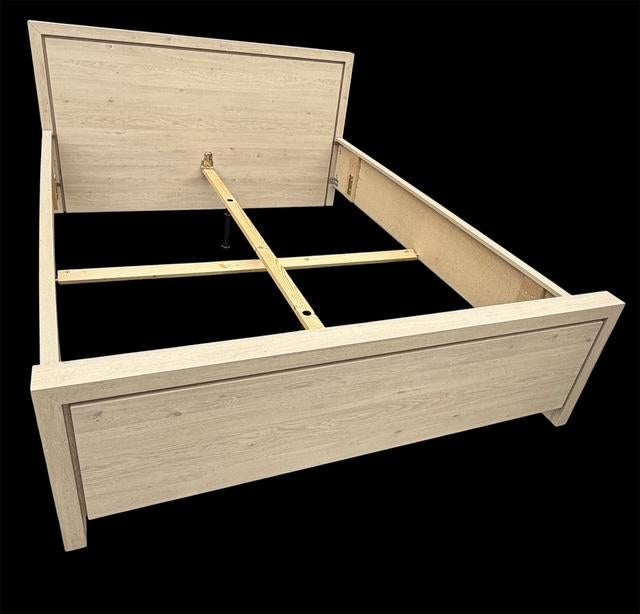 Lit 2 personnes (avec options des sommiers en plus), Maison & Meubles, Chambre à coucher | Lits, Utilisé, Enlèvement