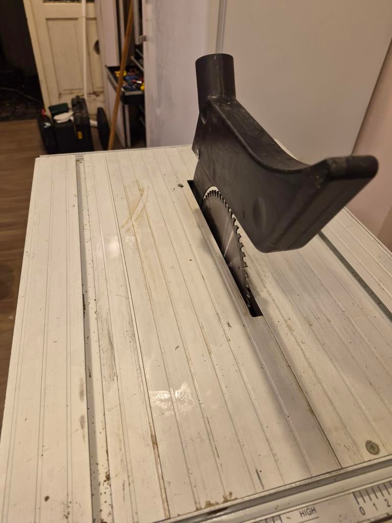 Electrische Tafelzaag machine, Ophalen