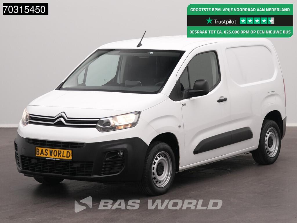 Citroën Berlingo 110pk Benzine L1H1 Airco Cruise Camera Par, Auto's, Stof, Gebruikt, Citroën, Wit