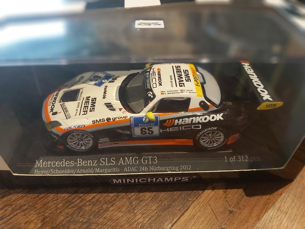 Mercedes SLS AMG GT3 24h Nurburgring 2012 N 65 (1 of 312 pc, Enlèvement ou Envoi, Neuf, Voiture, MiniChamps