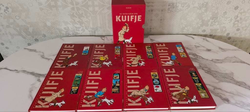 De Avonturen van Kuifje Box 8 albums, Complete serie of reeks, Zo goed als nieuw, Hergé