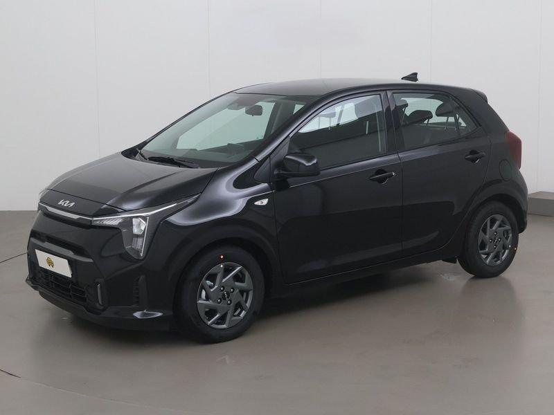 KIA Picanto 1.0i gdi pulse isg 68, Auto's, 4 zetels, Zwart, Overige bekleding, Zwart