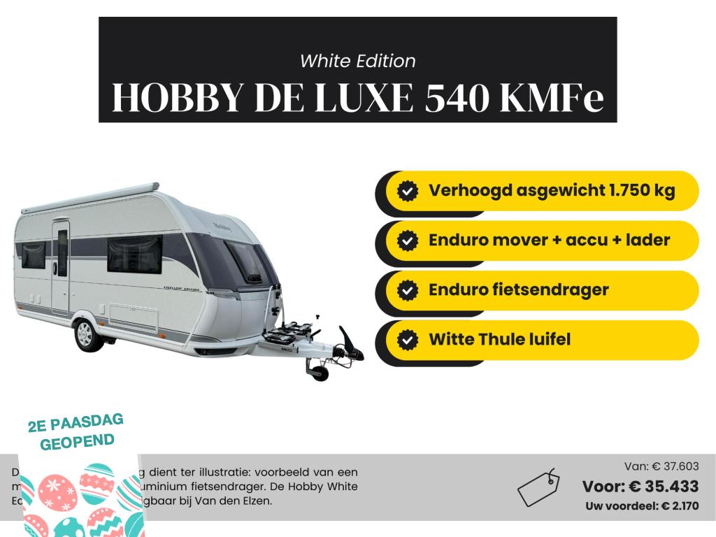Hobby De Luxe 540 KMFE, Entreprise, Hobby, Poêle, 1250 - 1500 kg