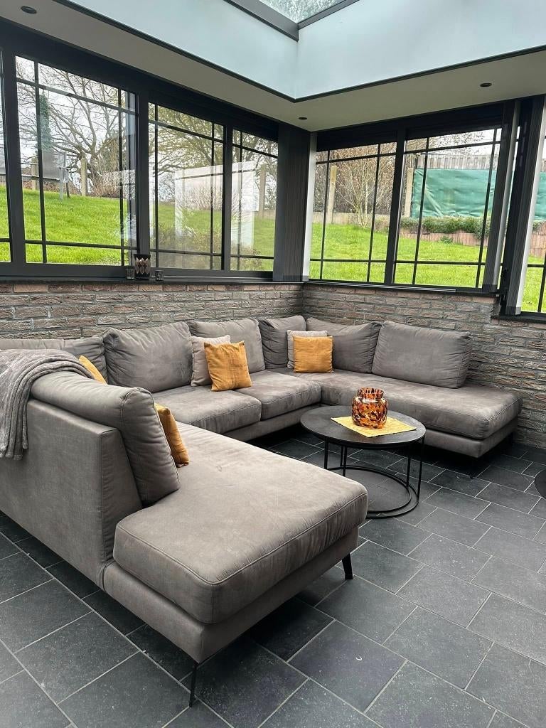 Salon hyper complet, Enlèvement, Comme neuf, Tissus