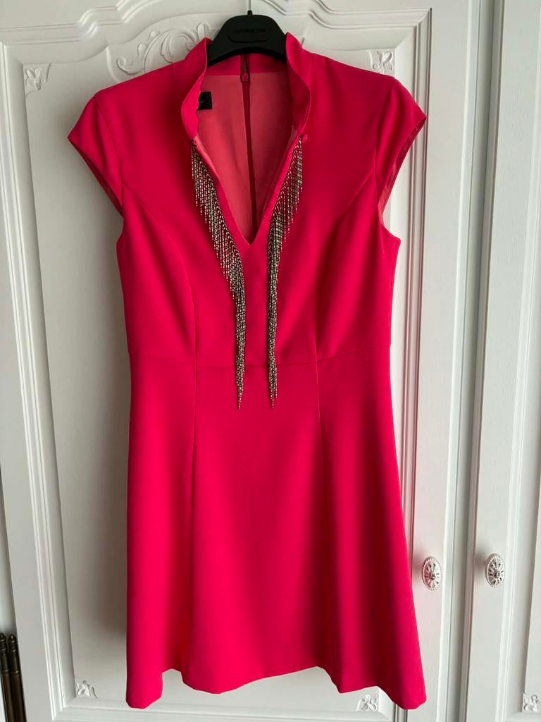 Linea Raffaelli kleed, Kleding | Dames, Jurken, Ophalen, Zo goed als nieuw, Maat 36 (S), Rood