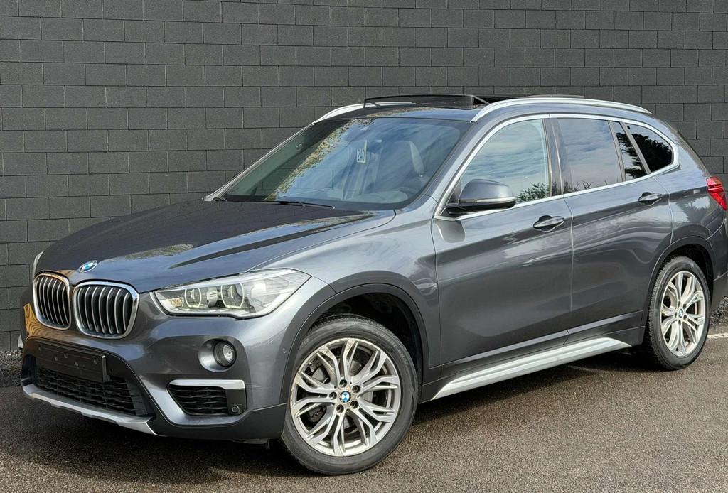BMW X1 2.0 dA sDrive18+BOITE AUTO+NAVI+TOIT OUVR+CUIR+SIEG C, Argent ou Gris, Achat, Euro 6, 5 portes